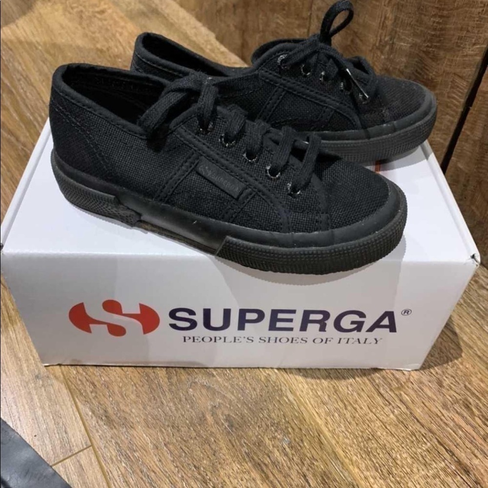Superga Black Shoes Size 29/ New